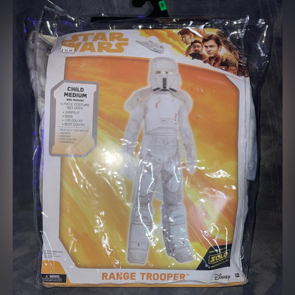Disney Star Wars 5 Piece Range Trooper Halloween Child Costume Medium 8-10 Fast!